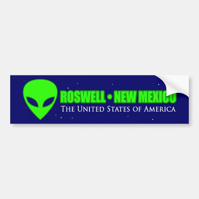 Roswell New Mexico Bumper Sticker (Front)