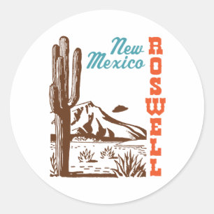 Roswell New Mexico Classic Round Sticker