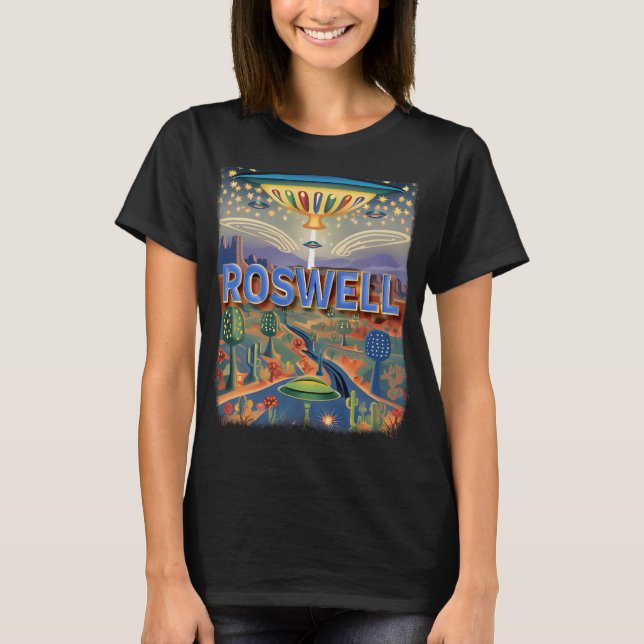 Roswell New Mexico Nm Extraterrestrial Encounter S T-Shirt (Front)