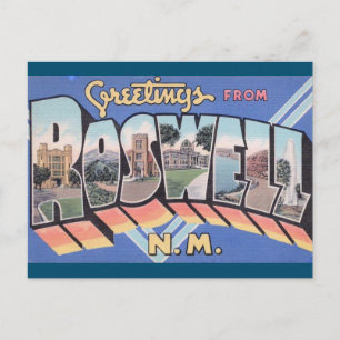 Roswell ,  New Mexico Vintage Travel Postcard