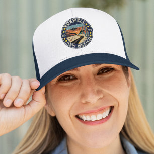 Roswell New Mexico Vintage UFO Landscape Trucker Hat