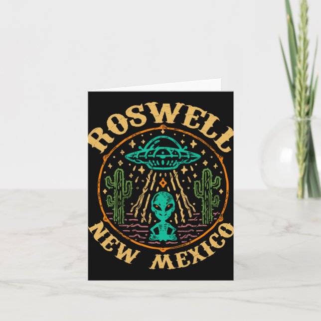 Roswell Nm 1947 - Funny Roswell Aviation New Mexic Card (Front)