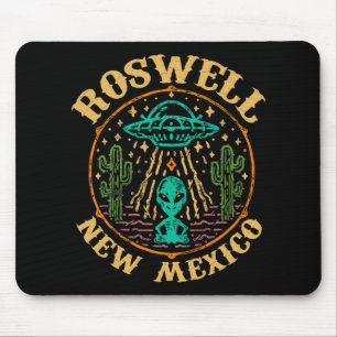 Roswell Nm 1947 - Funny Roswell Aviation New Mexic Mouse Mat