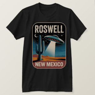 Roswell NM Alien UFO Retro Desert Sci-Fi Graphic T-Shirt