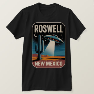 Roswell NM Alien UFO Retro Desert Sci-Fi Graphic  T-Shirt