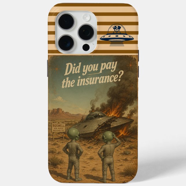 Roswell UFO Case-Mate iPhone Case (Back)