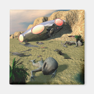 Roswell UFO Crash Magnet