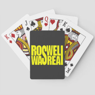 Roswell UFO crash was real Playing Cards