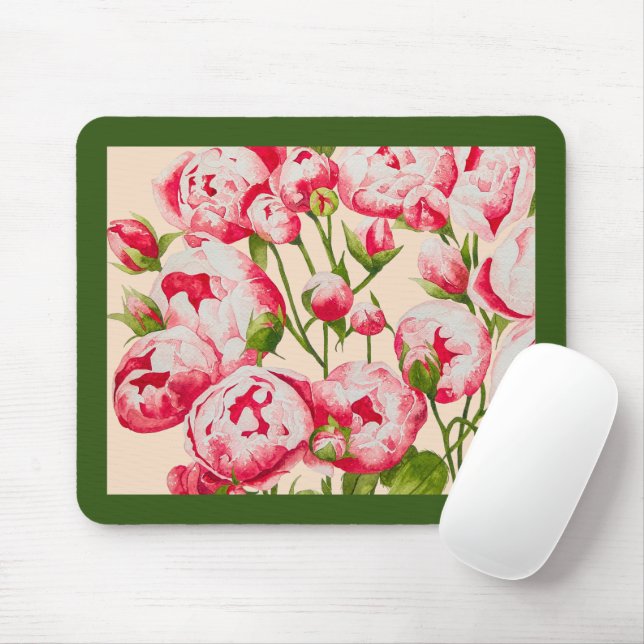 Rosy Abundance on a Mouse Pad (With Mouse)