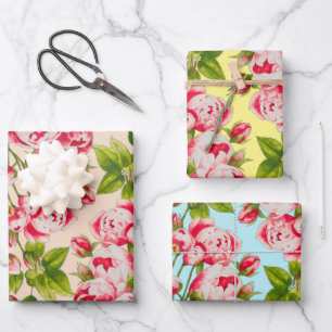 Rosy Abundance on Wrapping Paper Set 