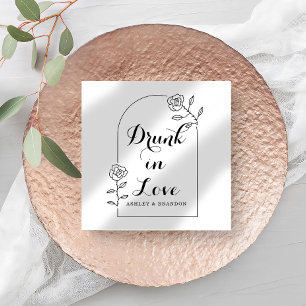 Rosy Arch Minimal Wedding Napkins