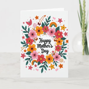 Rosy Botanical Mother Card