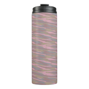 Rosy Brown, faded pink, mountain mist camo Thermal Tumbler