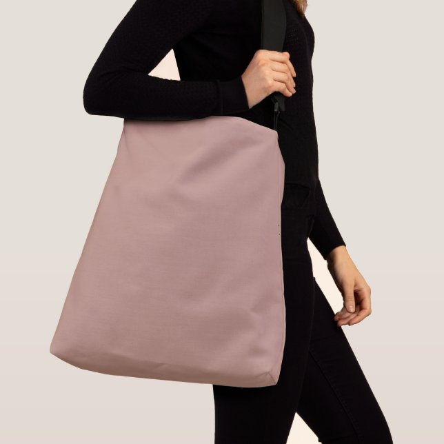 Rosy Brown Solid Plain Colour Crossbody Bag (Close Up)