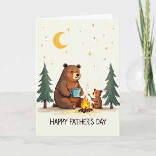 Rosy Cheeks Fathers Day Scene Card