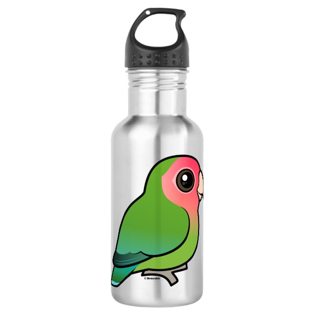 Rosy-faced Lovebird 532 Ml Water Bottle (Front)