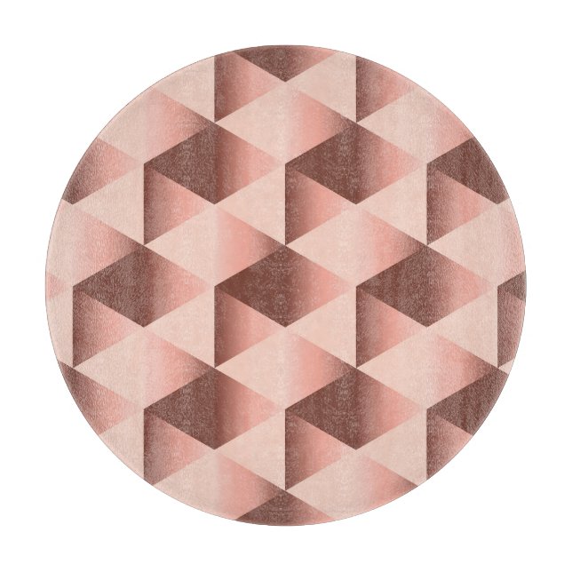 Rosy geometry: pale abstract motif. cutting board (Front)