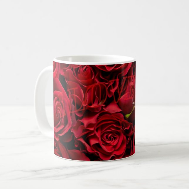 Rosy love  coffee mug (Front Left)