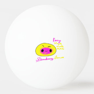 Rosy Maple Moth Cute Mochi Funny Animal Mochi Ping Pong Ball