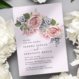 Rosy Minimal Wedding Invitation