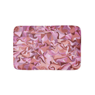 Rosy Mosaic Bath Mat