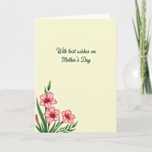 Rosy Mothers Day Bloom Card