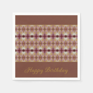 Rosy Pink And Gold Napkin