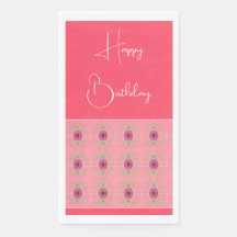 Rosy Pink With Burgundy