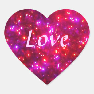 'Rosy Sparkle' Love Stickers