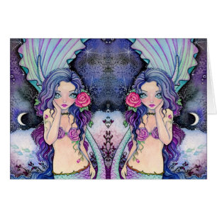 Rosy Twilight - blank card