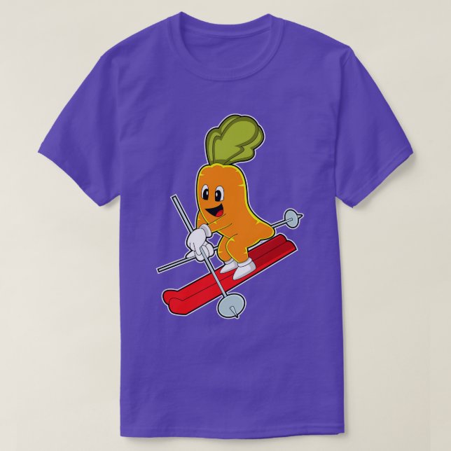 rot as Skier with Ski T-Shirt (Design Front)