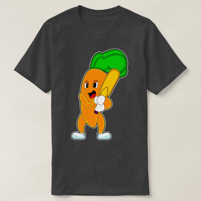 rot Cricket Cricket bat T-Shirt (Design Front)