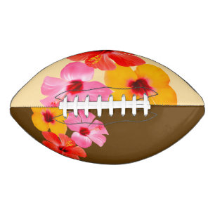 Rot Orange Pink Hibiskus Blumen American Football