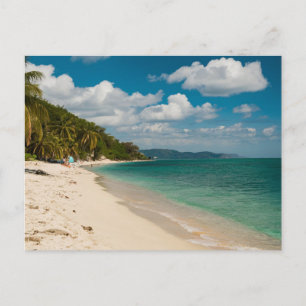 Rotan Beach Honduras  Retro Travel Postcard