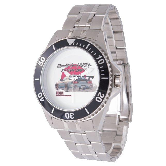 Rotary Drift RX-7 - Japanese Street Legend Watch (Angled)