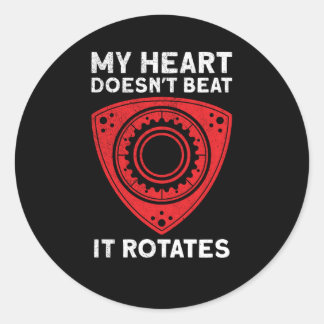 Rotary Engine Revolutions Car Tuning Car Workshop Classic Round Sticker