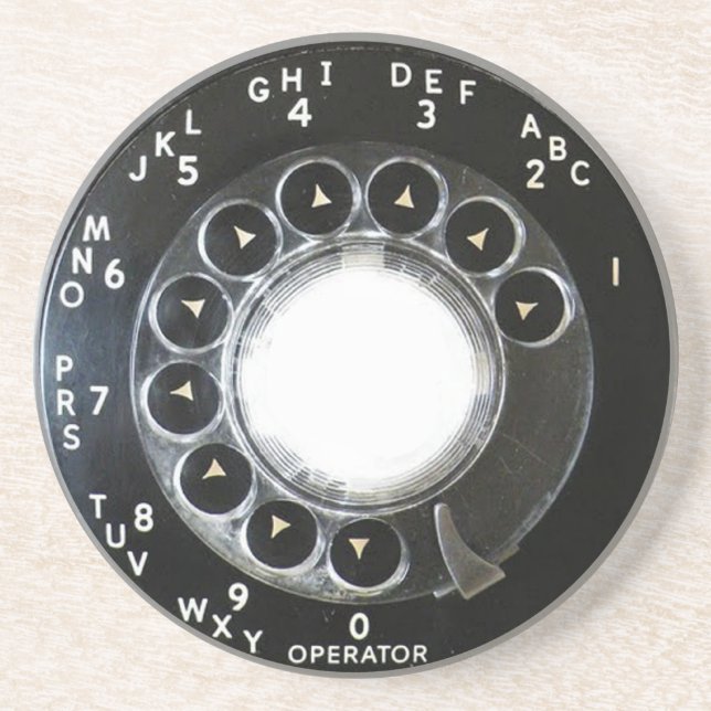 Rotary Phone Coaster (Front)