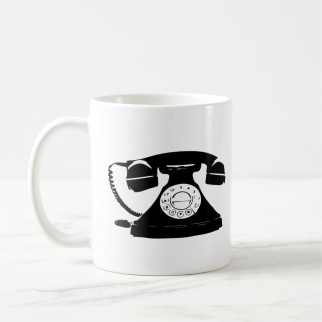 Rotary Phone  Coffee Mug (Left)