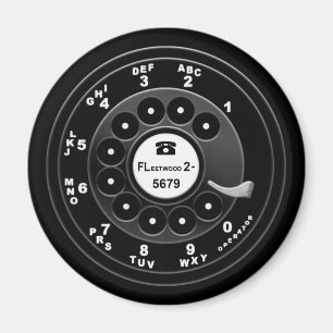 Rotary Phone Dial -Custom 921 Magnet