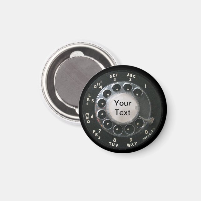 Rotary Phone Dial Magnet (Front/Back)