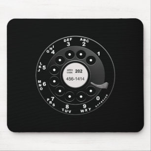 Rotary Phone Dial Mouse Mat