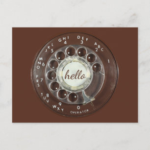 Rotary Phone Look Postcard