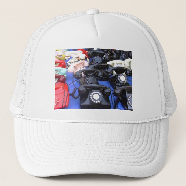 Rotary Telephone Trucker Hat (Front)