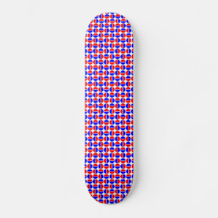 Rotating Circles - Red and Blue Skateboard