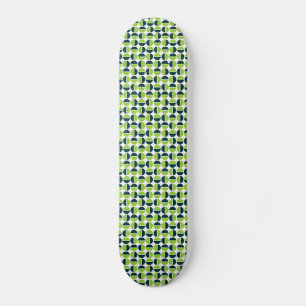 Rotating Circles - Shades of Green Skateboard