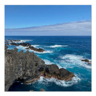 Rotating in the sea poster