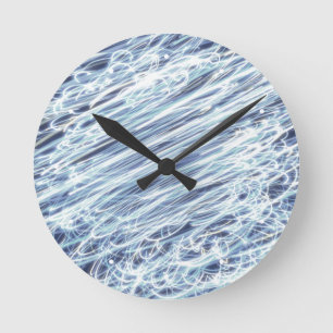 Rotating Lights 5 Round Clock