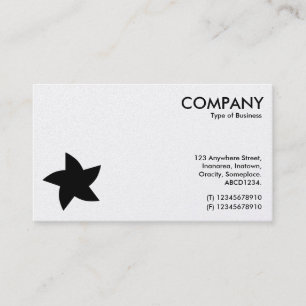 Rotating Star Symbol - White (Platinum Card) Business Card