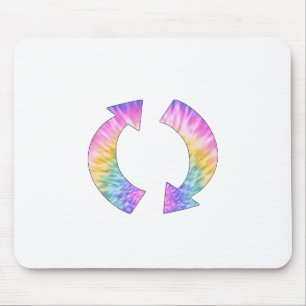 Rotation Arrows Tie Dye Mouse Mat