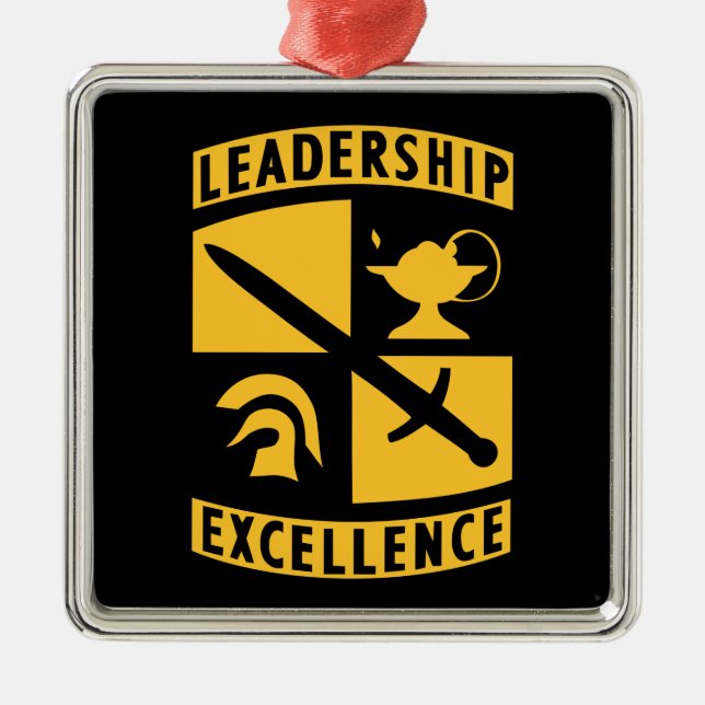 ROTC Reserve Officer Training Corps Military Metal Tree Decoration (Front)